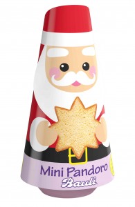 Mini pandoro babbo Natale