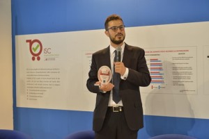 Giacinto Callipo, che rappresenta la quinta generazione della famiglia, al momento della premiazione