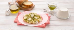 gnocchi ricotta al pesto