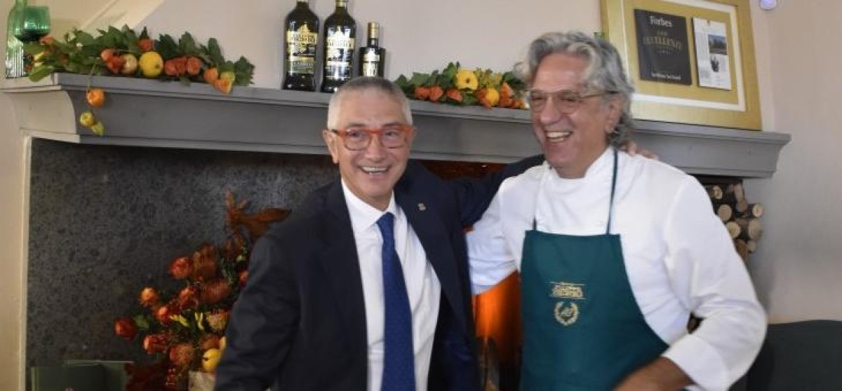 Salov: Giorgio Locatelli e Filippo Berio insieme per la presentazione del Report di sostenibilità 2022