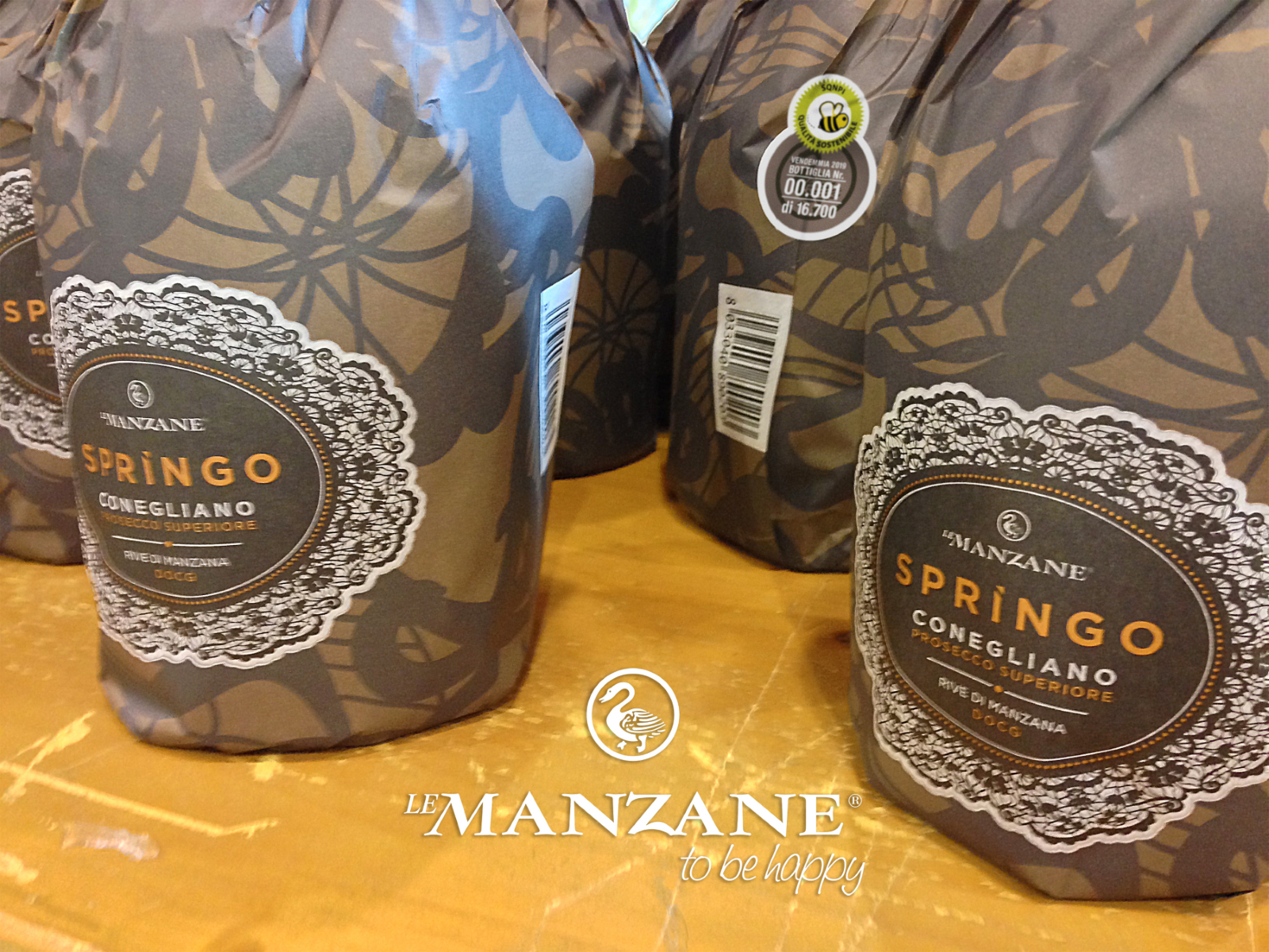 Le Manzane presenta a Vinitaly il bollino dell'ape con la linea Springo